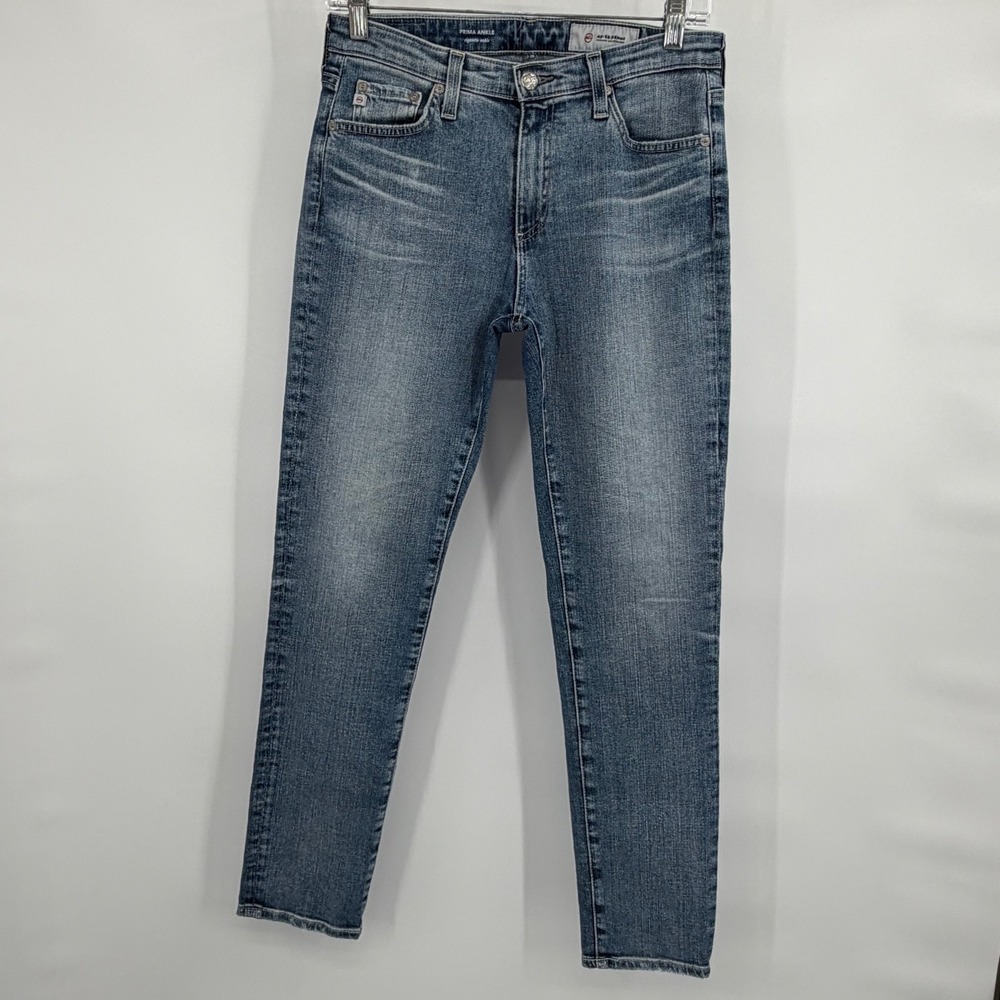 AG Adriano Goldschmied Prima Ankle Cigarette Jeans Blue 27R - Picture 2 of 9